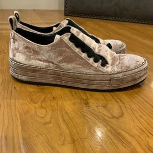Ann Demeulemeester-Velvet Velour sneaker-sz 39